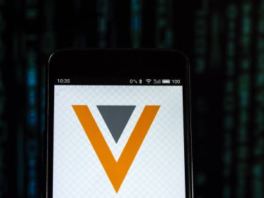 Kiev, Ukrayna 13 Eylül 2018: Veeva sistemleri bilgisayar yazılım şirketi logo akıllı telefon görüntülenen gördüm. Veeva sistemleri ilaç ve yaşam bilimleri sanayi uygulamaları üzerinde odaklanmış bir bulut bilgi işlem şirketidir.