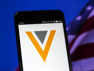 Kiev, Ukrayna 13 Eylül 2018: Veeva sistemleri bilgisayar yazılım şirketi logo akıllı telefon görüntülenen gördüm. Veeva sistemleri ilaç ve yaşam bilimleri sanayi uygulamaları üzerinde odaklanmış bir bulut bilgi işlem şirketidir.