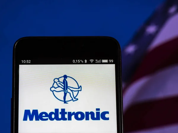 Kiev Oekraïne Sept 2018 Logo Van Medtronic Medische Apparatuur Bedrijf — Stockfoto