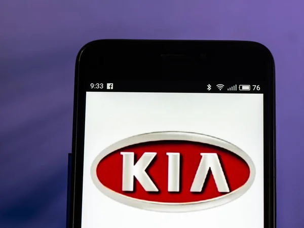 Κίεβο Ουκρανία Σύνολο 2018 Kia Motors Λογότυπο Δει Εμφανίζεται Στο — Φωτογραφία Αρχείου
