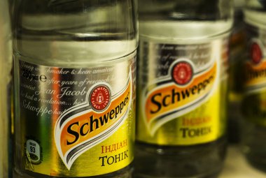 Kiev, Ukrayna - 2 Ekim 2018: Schweppes Hint 