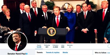 Rand Paul için heyecan sayfası. Randal Howard 