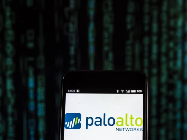 Kijów Ukraina Października 2018 Palo Alto Networks Logo Widoczne Wyświetlane — Zdjęcie stockowe