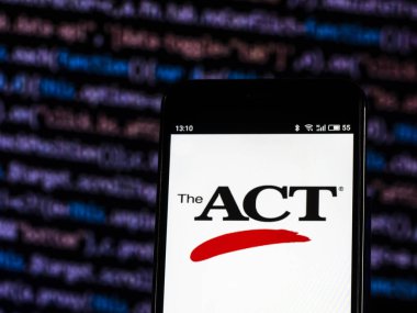 Kiev, Ukrayna - 1 Kasım 2018: Hareket, Inc, görülen standart test şirket logosu görüntülenen akıllı telefon. 