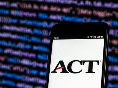 Kiev, Ukrayna - 1 Kasım 2018: Hareket, Inc, görülen standart test şirket logosu görüntülenen akıllı telefon. 