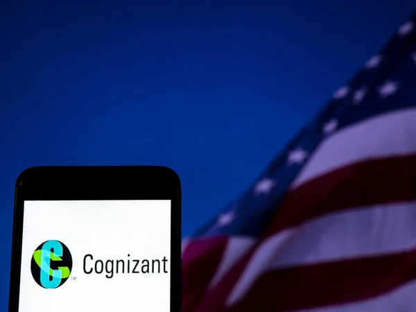 Kiev Ukraine Nov 2018 Cognizant Corporation Logo Seen Displayed Smart — Stock Photo, Image