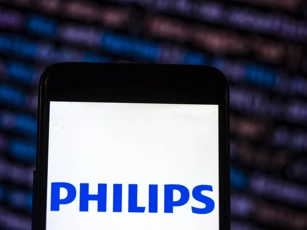 Kiev Ukrajna Nov 2018 Koninklijke Philips Többnemzetiségű Összehalmozott Cég Logója — Stock Fotó