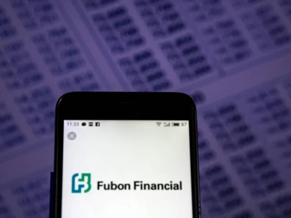 Kiev Ukraine Novembro 2018 Fubon Financial Holding Logotipo Empresa Gestão — Fotografia de Stock