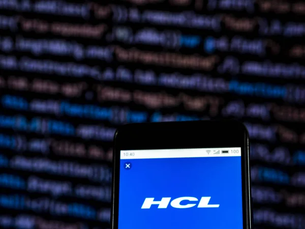 Kijów Ukraina Grudzień 2018 Hcl Technologies Oprogramowania Firmy Logo Widoczne — Zdjęcie stockowe