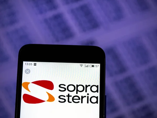 Kiev Ukraine Dec 2018 Sopra Steria Information Technology Consulting Company — Stockfoto