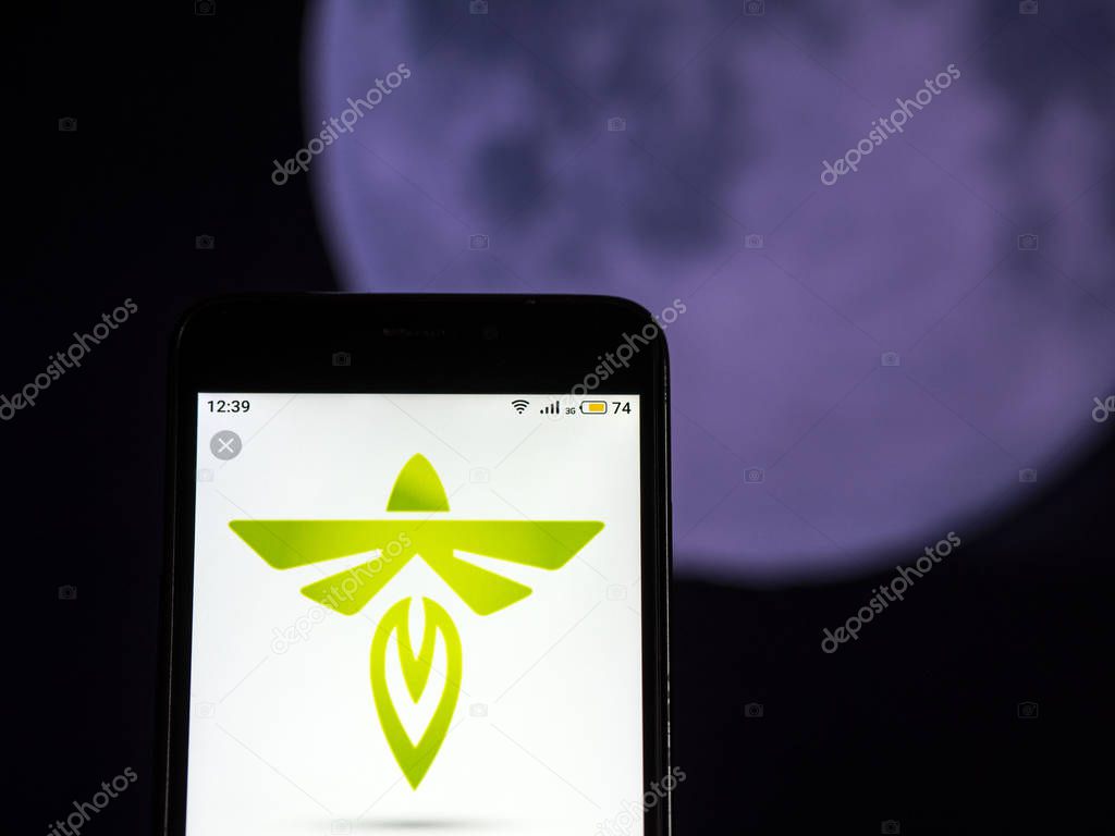 KIEV, UKRAINE - Dec 9, 2018: Firefly Aerospace company logo seen displayed on smart phone. This company is eligible to bid on NASA delivery services to the lunar surface through Commercial Lunar Payload Services
