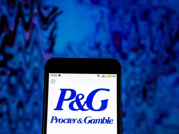 Kiev Ukrajna Dec 2018 Procter Gamble Company Logo Látható Megjelenített — Stock Fotó