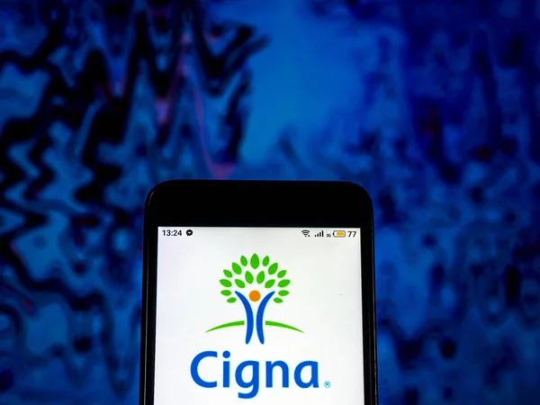 Киев Украина Декабря 2018 Года Логотип Страховой Компании Cigna Показан — стоковое фото