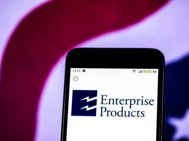 Kiev, Ukrayna - 14 Aralık 2018: Kurumsal Ürünler Şirket logosu akıllı telefon görüntülenen gördüm.