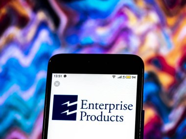 Kiev, Ukrayna - 14 Aralık 2018: Kurumsal Ürünler Şirket logosu akıllı telefon görüntülenen gördüm.