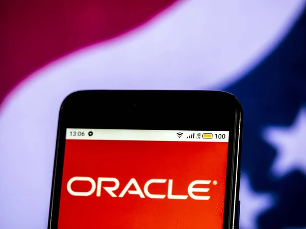 Киев Украина Декабря 2018 Года Логотип Компании Oracle Corporation Computer — стоковое фото