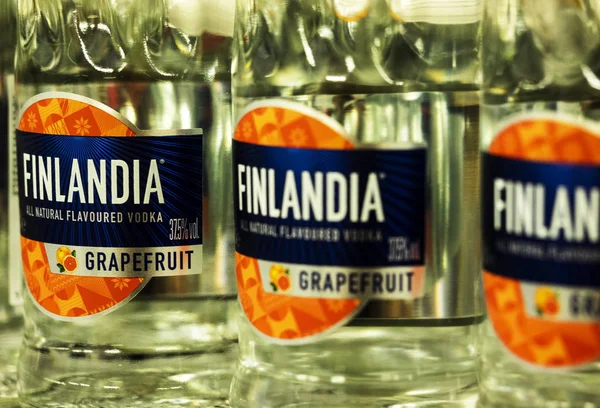Kiev Ukraina Dec 2018 Finlandia Graperuit Vodka Butiken — Stockfoto