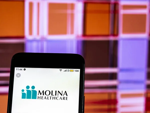 Kiev Ukraine Dec 2018 Molina Healthcare Company Logo Seen Display — Stockfoto