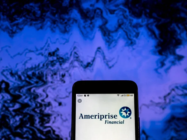 Kiev Ukraine Dezembro 2018 Ameriprise Financial Services Company Logo Seen — Fotografia de Stock