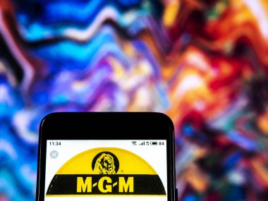 MGM Records etiketi logosu akıllı telefon görüntülenen gördüm