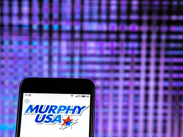 Murphy Usa Corporation Logo Widoczne Wyświetlane Smart Phone — Zdjęcie stockowe