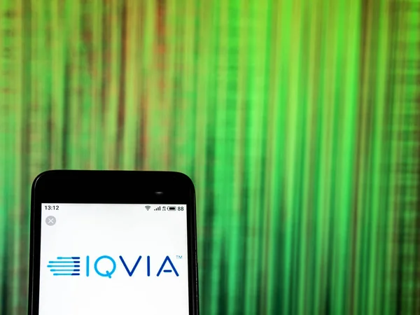 Kiev Ukraine Dezembro 2018 Logotipo Empresa Iqvia Consultant Visto Exibido — Fotografia de Stock