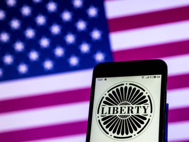 Kiev, Ukrayna - 29 Aralık 2018: Özgürlük medya şirketi logo akıllı telefon görüntülenen gördüm