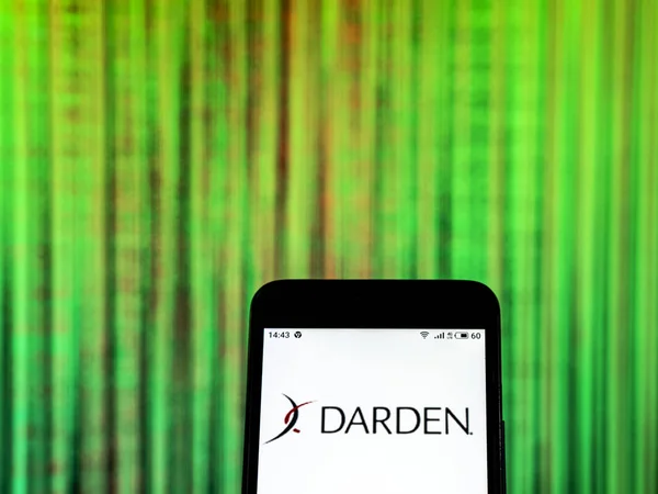 Kiev Ukraine Dec 2018 Darden Restaurants Company Logo Seen Display — Stockfoto