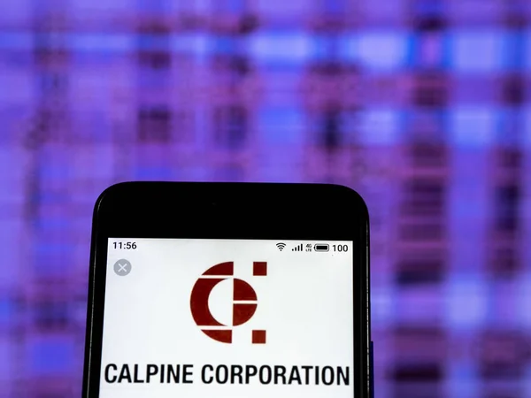 Kijów Ukraina Dec 2018 Calpine Corporation Logo Widoczne Wyświetlane Smart — Zdjęcie stockowe
