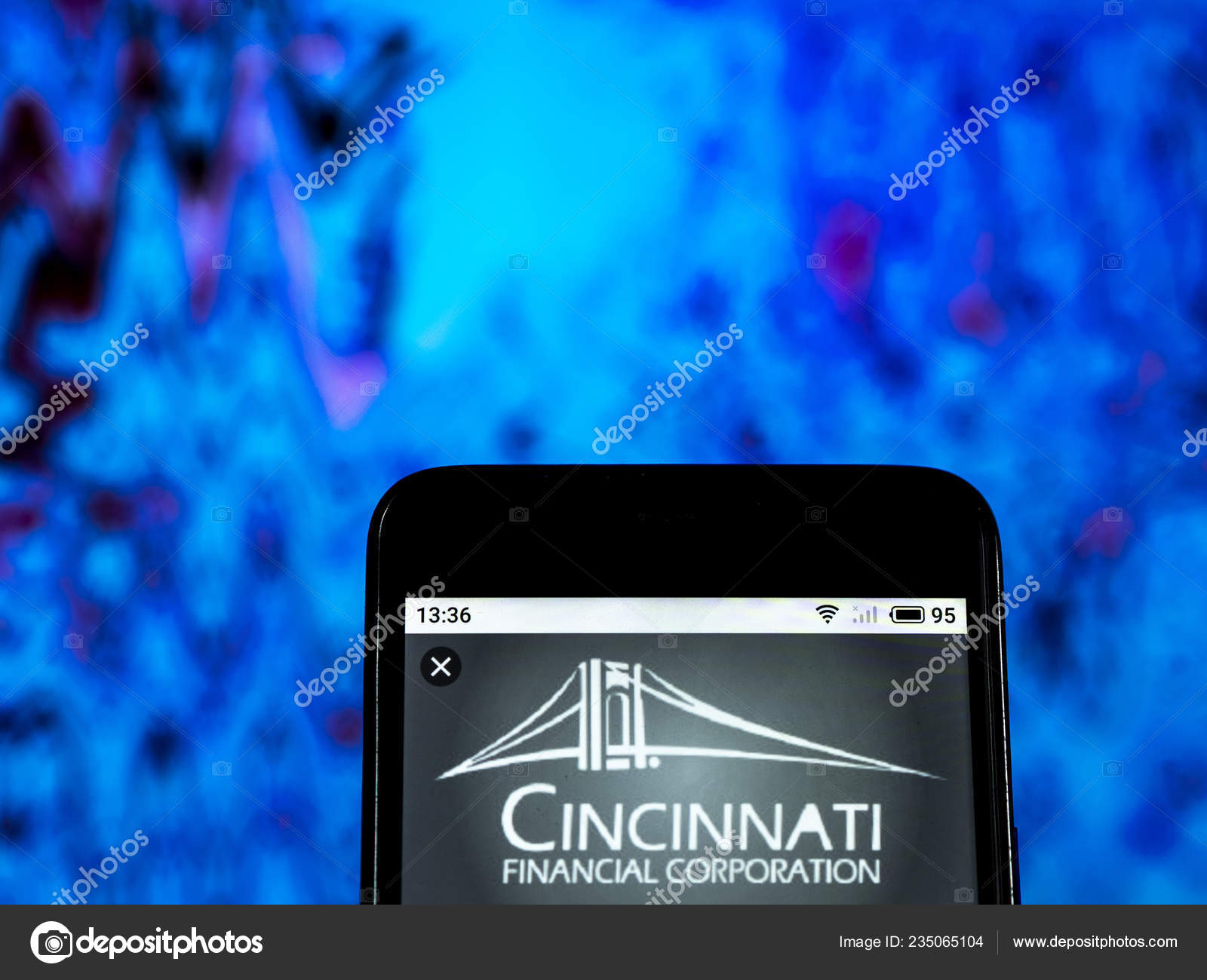 Kiev Ukraine Jan 2019 Cincinnati Financial Insurance Company Logo Seen Stock Editorial Photo C Igorgolovniov 235065104