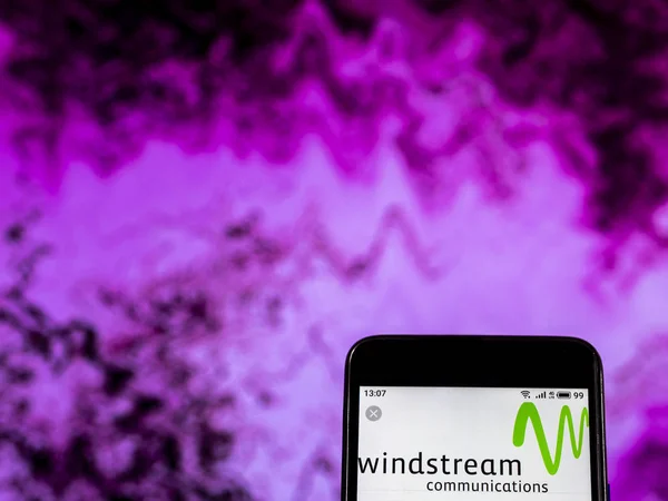 Kiev Ucraina Gennaio 2019 Windstream Holdings Logo Dell Azienda Servizi — Foto Stock