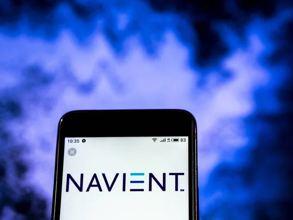 Kiev Ukraine Janeiro 2019 Logotipo Navient Corporation Exibido Telefone Inteligente — Fotografia de Stock