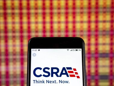 Kiev, Ukrayna - 7 Ocak 2019: Csra A.ş. bilgi teknolojisi şirket logosu akıllı telefon görüntülenen gördüm