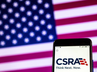 Kiev, Ukrayna - 7 Ocak 2019: Csra A.ş. bilgi teknolojisi şirket logosu akıllı telefon görüntülenen gördüm