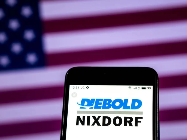 Kiev Ukraine Jan 2019 Diebold Nixdorf Security Systems Services Firmenlogo — Stockfoto