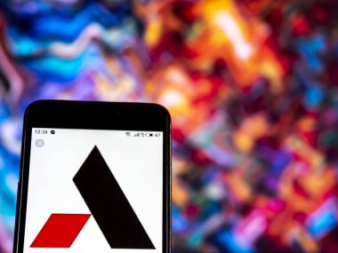 Kiev, Ukrayna - 9 Ocak 2019: Ametek A.ş üretim şirket logosu akıllı telefon görüntülenen gördüm.