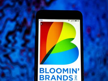 Kiev, Ukrayna - 10 Jan 2019: Markalar misafirperverliği geçiyor şirket logosu akıllı telefon görüntülenen gördüm.