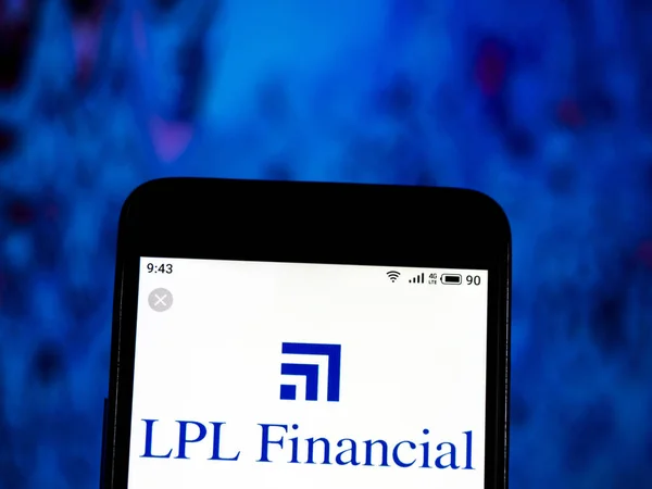 Kiev Ukrajna Jan 2019 Lpl Financial Pénzügyi Szolgáltatások Cég Logója — Stock Fotó