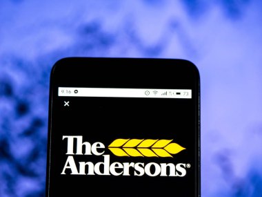 Kiev, Ukrayna - 13 Ocak 2019: Anderson, Inc logo akıllı telefon görüntülenen gördüm.