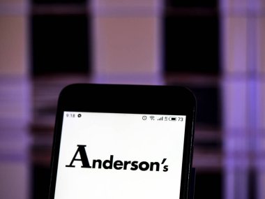 Kiev, Ukrayna - 13 Ocak 2019: Anderson, Inc logo akıllı telefon görüntülenen gördüm.