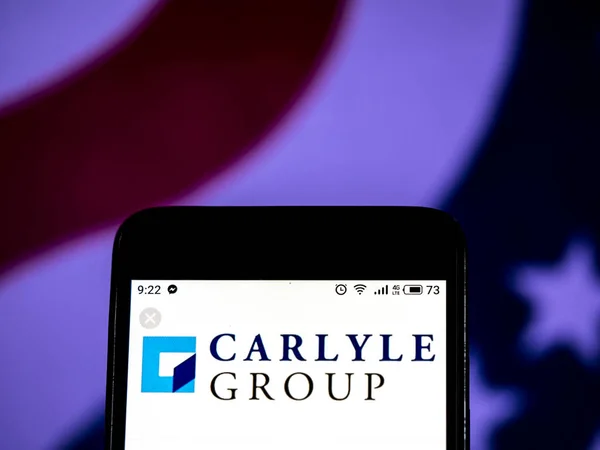 Kiev Oekraïne Jan 2019 Carlyle Group Private Equity Bedrijfslogo Gezien — Stockfoto