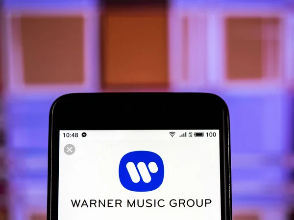 Kiev Ukraine Janv 2019 Logo Société Warner Music Group Est — Photo