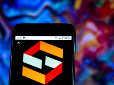 Kiev, Ukrayna - 15 Ocak 2019: Scansource şirket logosu akıllı telefon görüntülenen gördüm.