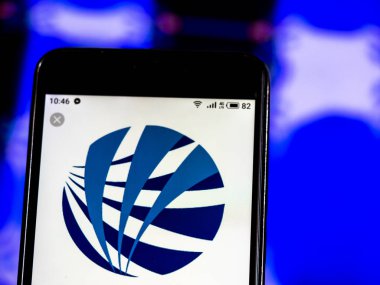 Kiev, Ukrayna - 15 Ocak 2019: Ctt Group Inc logo akıllı telefon görüntülenen gördüm.