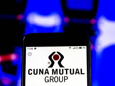 KIEV, UKRAINE - Jan 15, 2019:CUNA Mutual Group Insurance company logo seen displayed on smart phone.