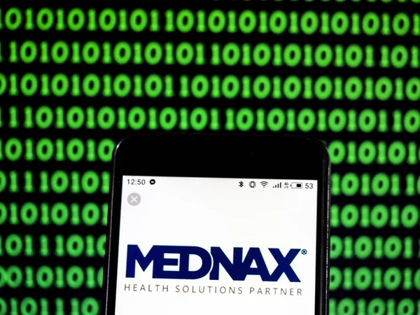Kiev Ukraine Jan 2019 Mednax Company Logo Seen Displayed Smart — Stock Photo, Image