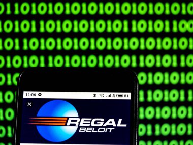KIEV, UKRAINE - Jan 17, 2019: Regal Beloit Company logo seen displayed on smart phone