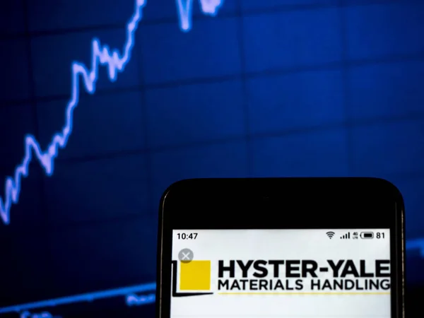 Kiev Ukraine Jan 2019 Hyster Yale Materials Handling Company Logo — Stock Photo, Image