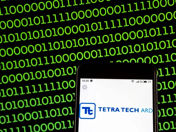 Kiev Ukraine Janeiro 2019 Logotipo Empresa Serviços Tetra Tech Engineering — Fotografia de Stock