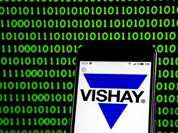 Kyjev Ukrajina Jan 2019 Vishay Intertechnology Semiconductor Manufacturing Logo Společnosti — Stock fotografie